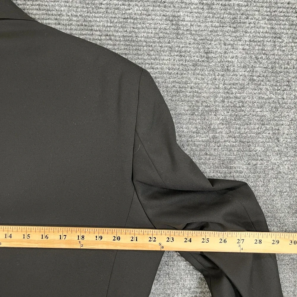 J.M. Haggar Suit Jacket Mens 40S Premium Stretch Classic Fit Solid Black Blazer